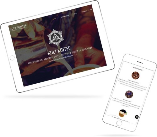 網站設計 - Kult Koffee