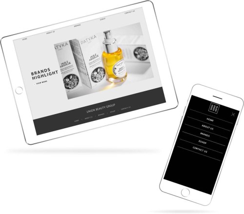 網站設計 - Union Beauty Group website