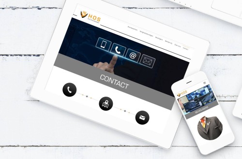網站設計 - HOS VEILIGHEIDSCOMBI - Website