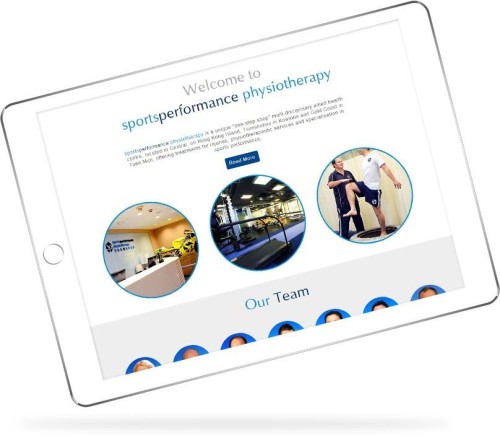 網站設計 - Sportsperformance physiotherapy